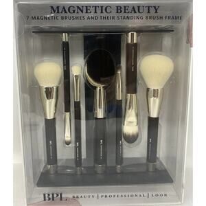 BPL Magnetic Beauty Collection 7 Brush Set with Carbon Steel Stand